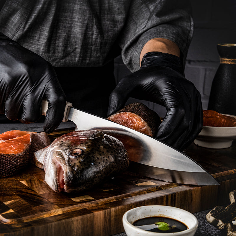 Terra Chef Knife with Faux Ivory Handle