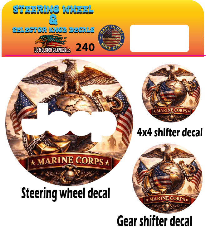 Camo Steering wheel decal 227