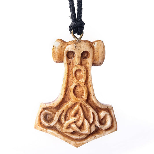 Bone Pendant - Mjolnir Odinson
