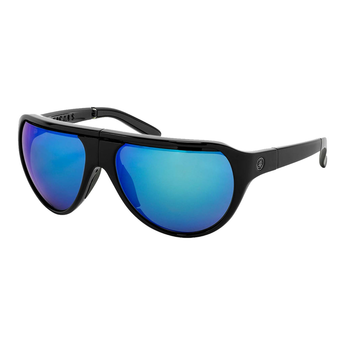 POPAIR Aviators | Gloss Black | Gray/Blue Mirror | Popticals
