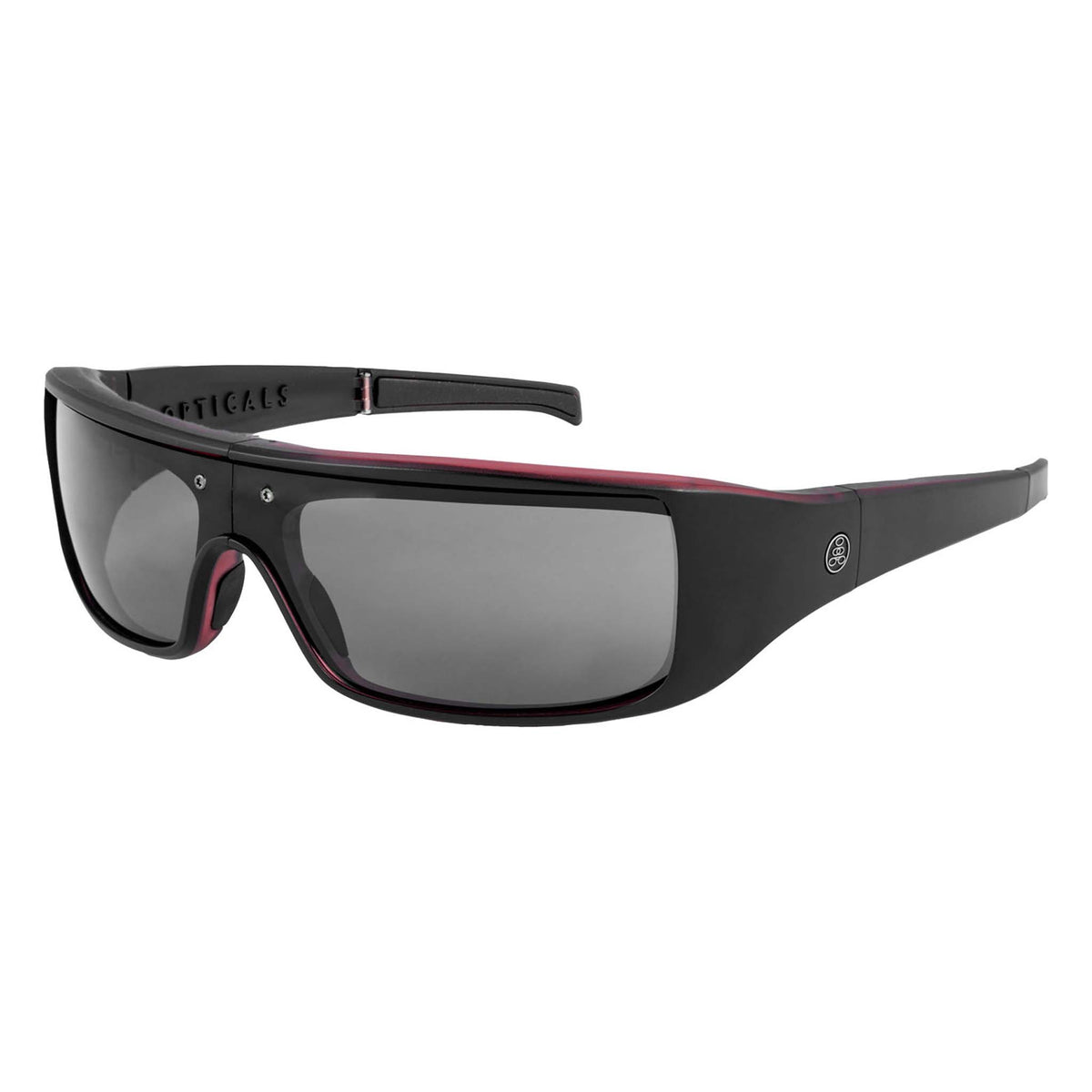 POPGEAR | Matte Red/Black Crystal | Polarized Gray | Popticals