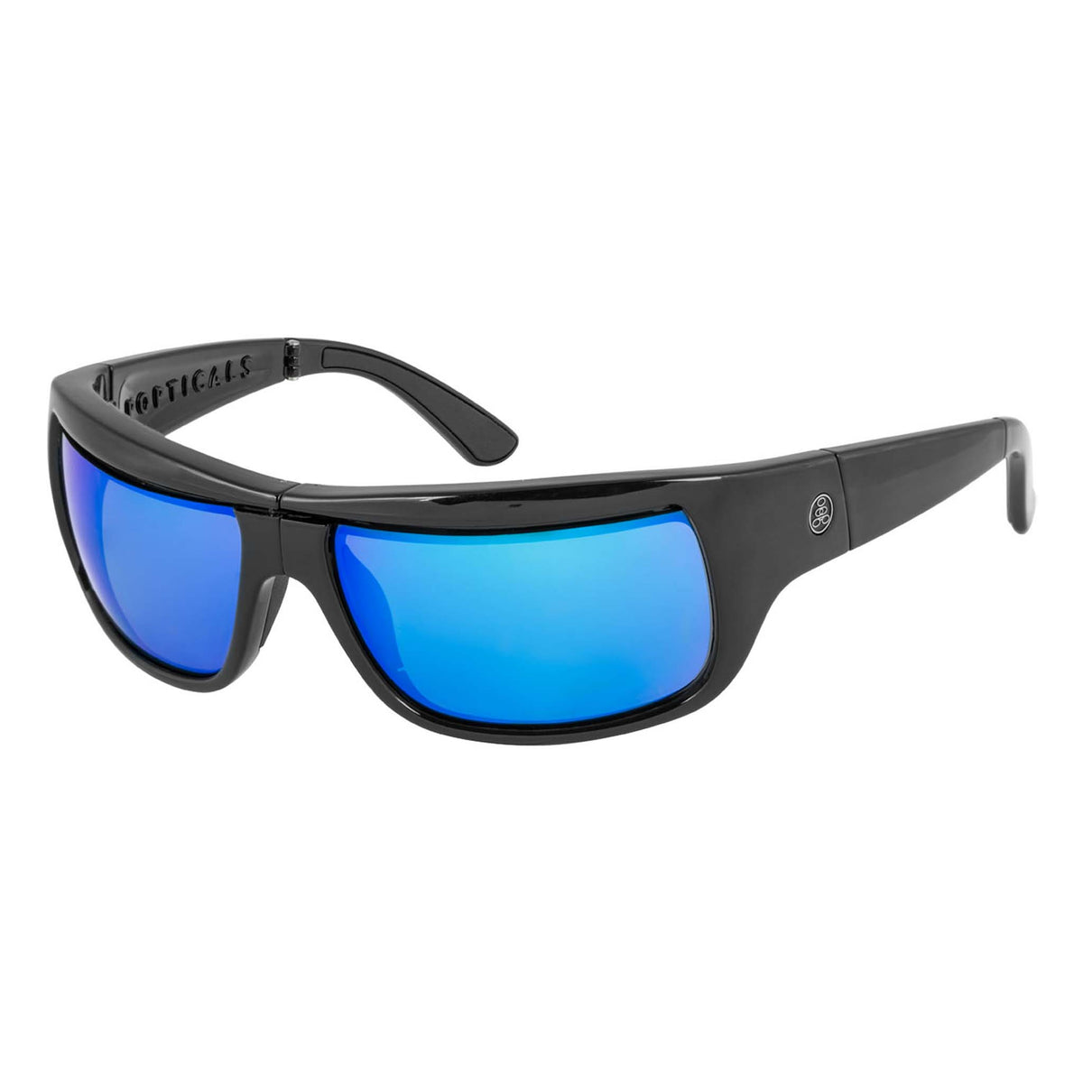 POPH2O | Gloss Black | Polarized Gray/Blue Mirror | Popticals