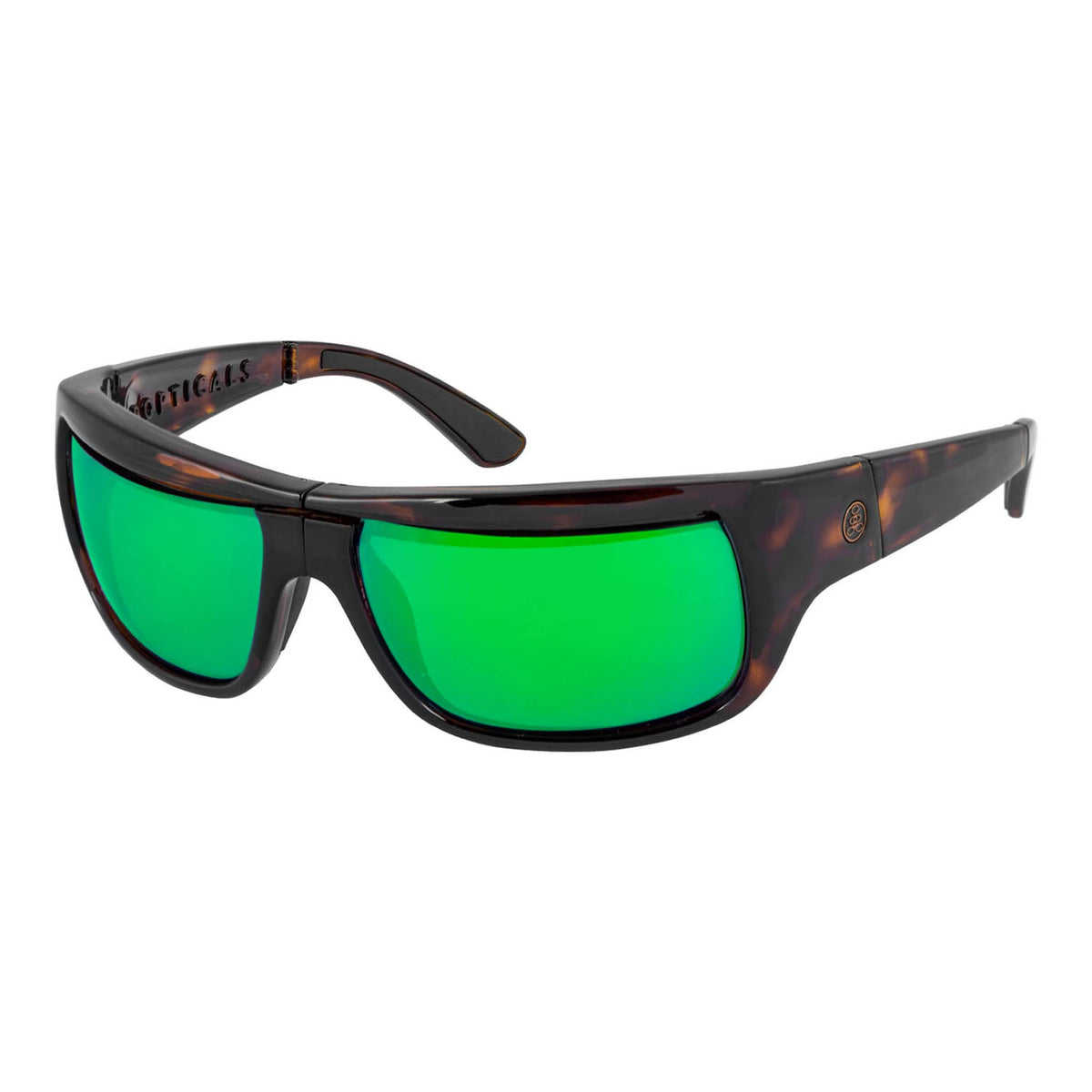 POPH2O | Gloss Tortoise | Polarized Gray/Green Mirror | Popticals
