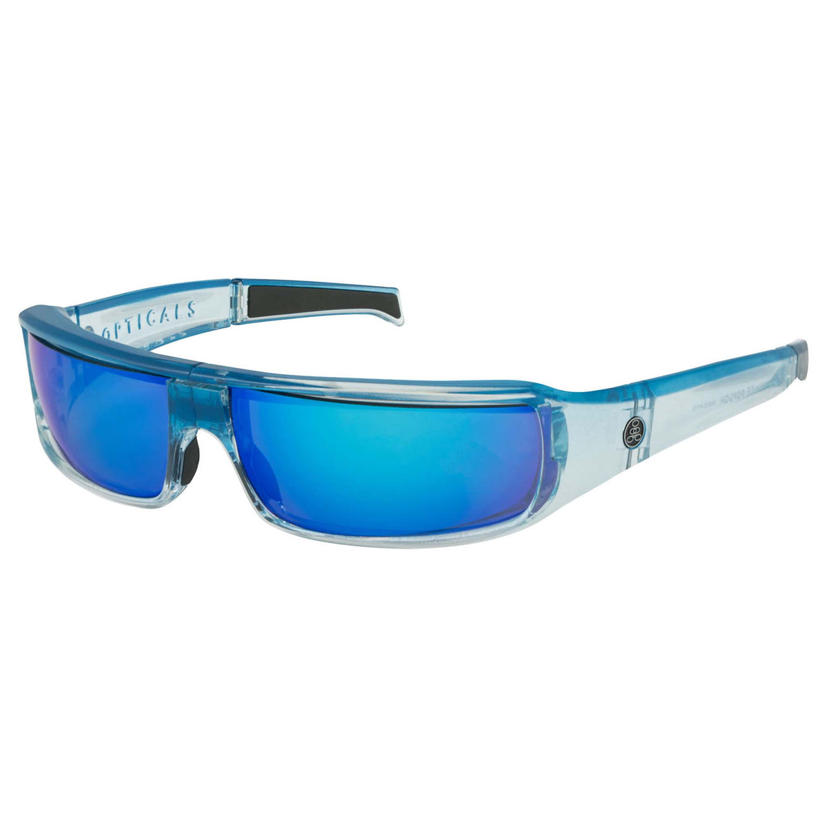 POPSIGN | Gloss Blue/Clear Crystal | Polarized Gray/Blue Mirror | Popticals