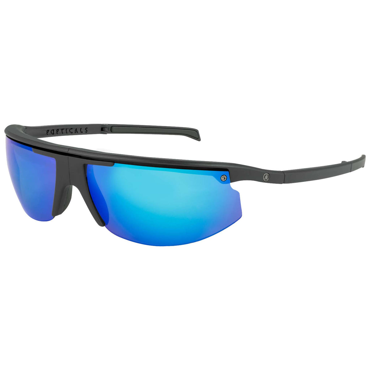 POPSTAR | Small Matte Black | Polarized Gray/Blue Mirror | Popticals