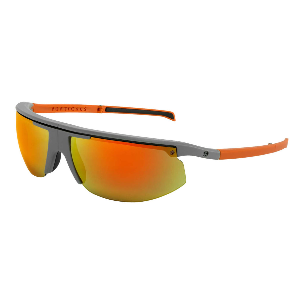 POPSTAR | Matte Gray/Orange | Polarized Gray/Orange Mirror | Popticals