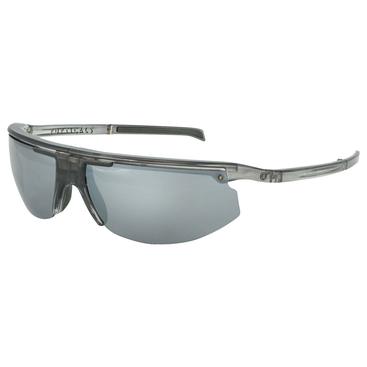POPSTAR | Gloss Smoke/Clear Crystal | Polarized Gray/Silver Mirror | Popticals
