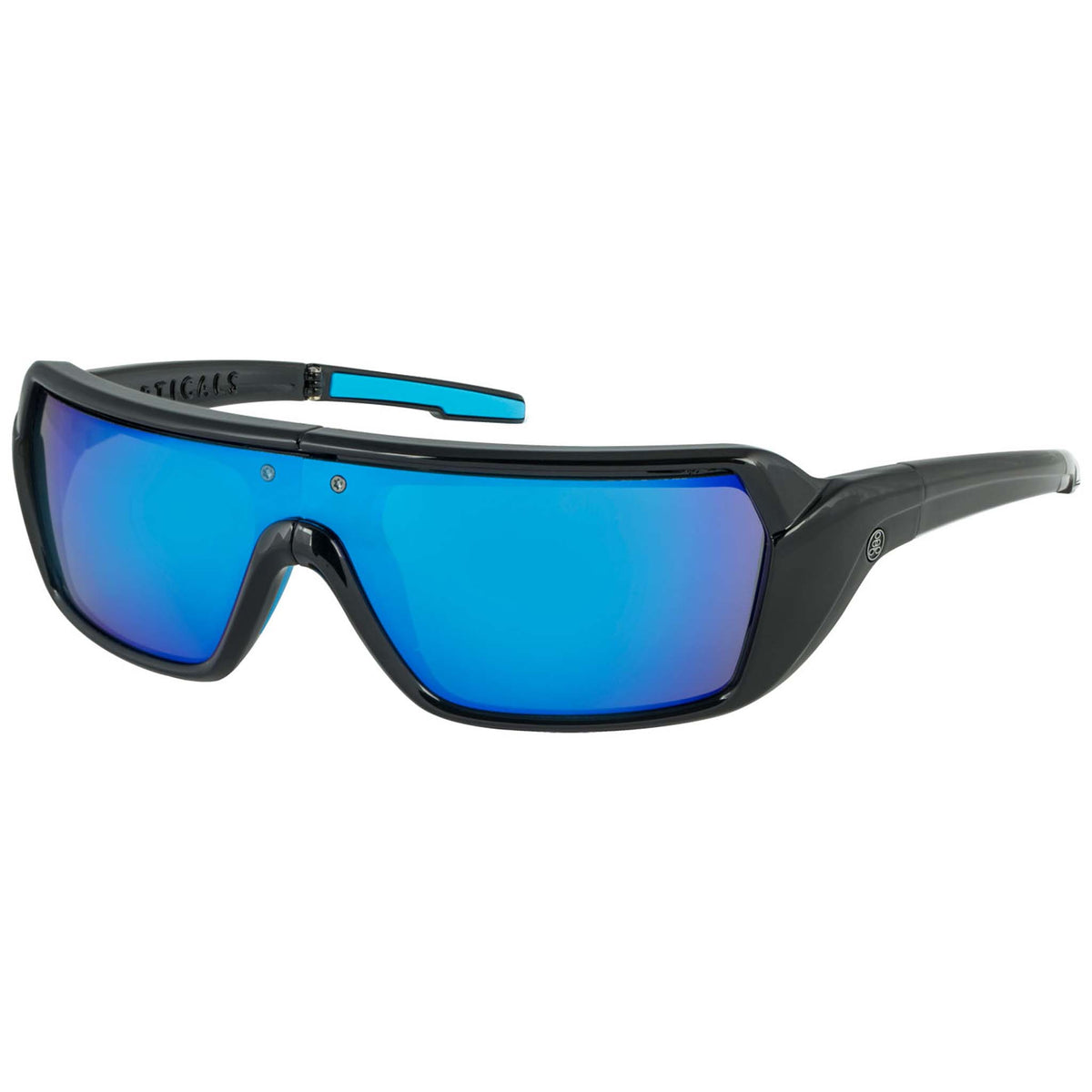 POPSTORM | Gloss Black | Non-Polarized Gray/Blue Mirror | Popticals