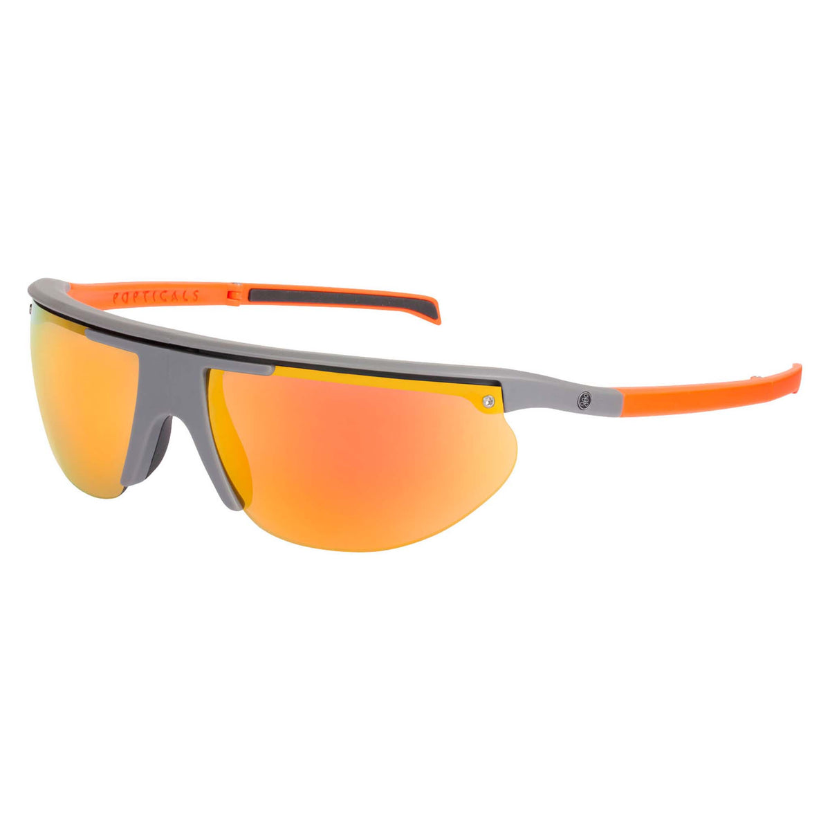 POPTRAIL | Small Matte Gray/Orange | Polarized Gray/Orange Mirror | Popticals