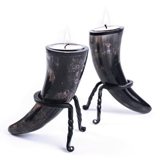 Tealight Candle Horn Set
