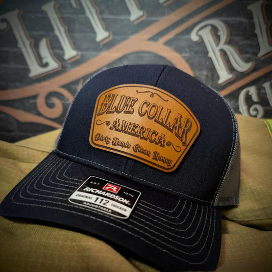 Dirty Hands Clean Money Leather Patch Hat