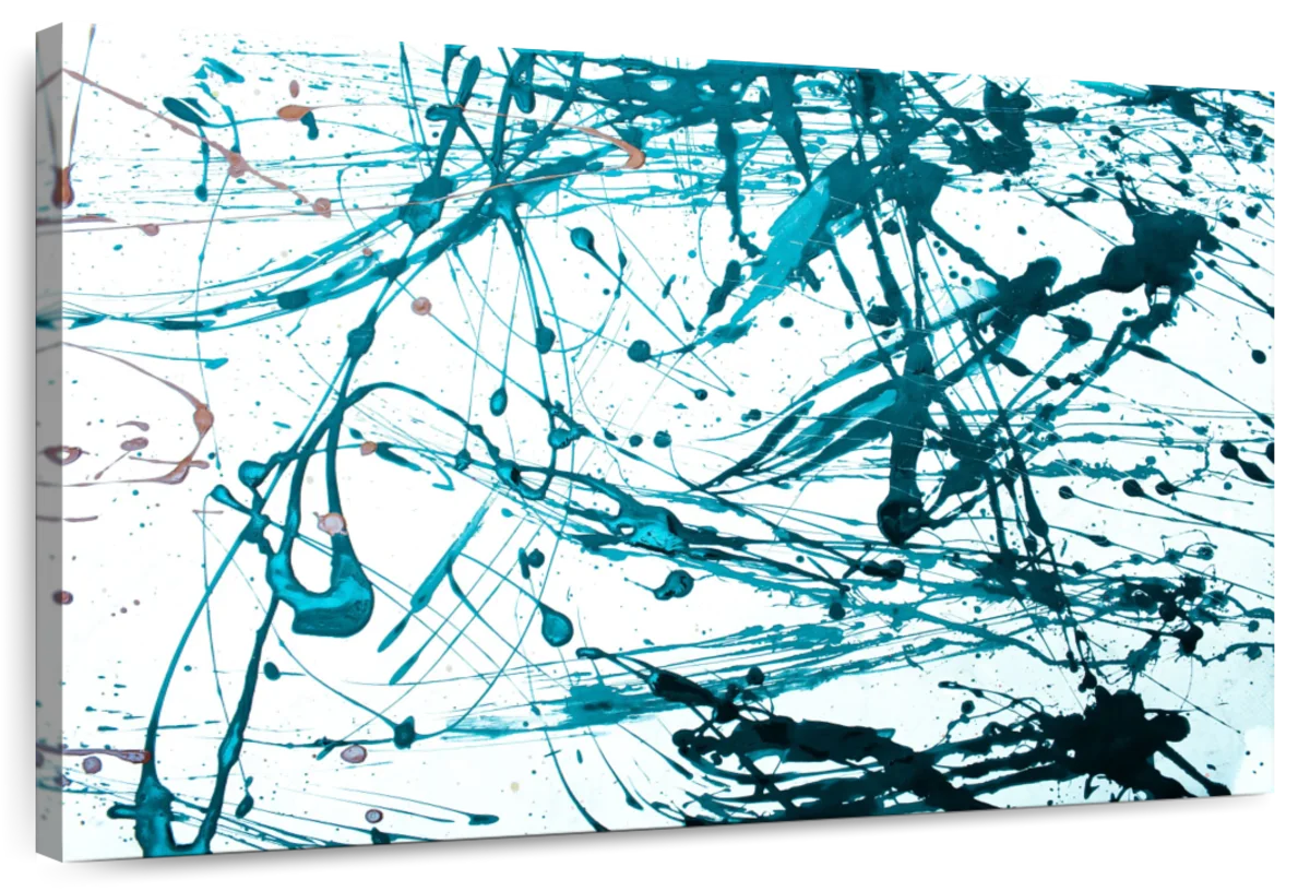 Teal Abstract Wall Art