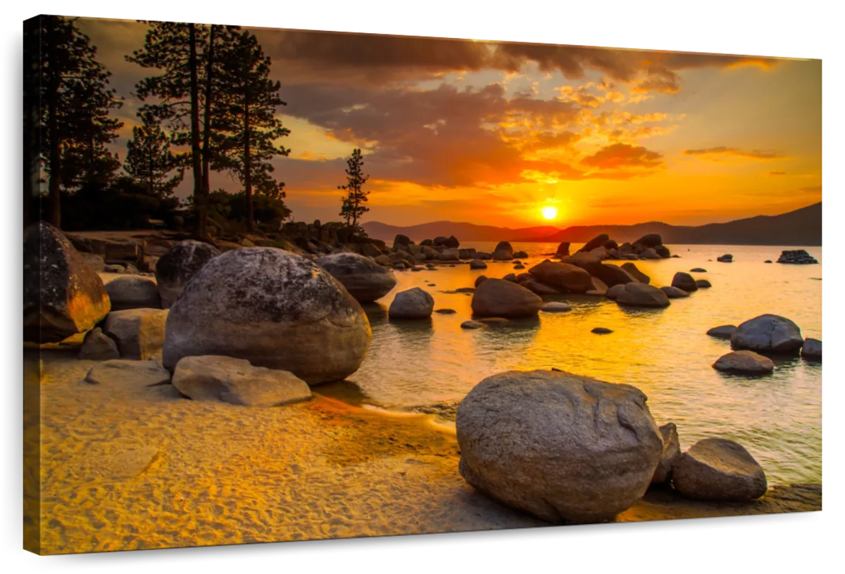 Lake Tahoe Twilight Wall Art