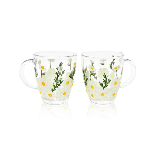 Painted Daisy Mugs