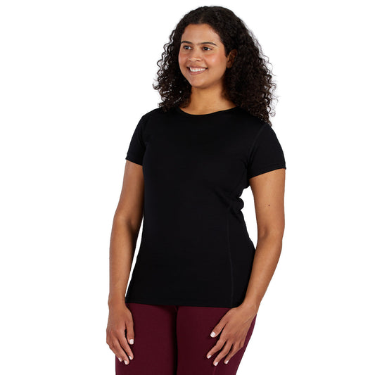 Lightweight Women's T-Shirt Crew Top - 100% Merino Wool
