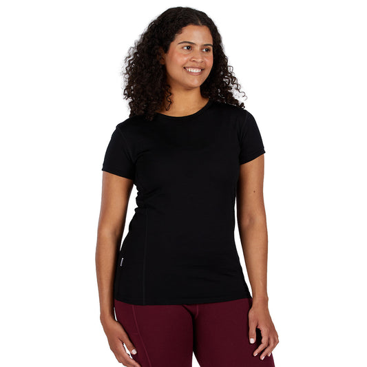 Lightweight Women's T-Shirt Crew Top - 100% Merino Wool