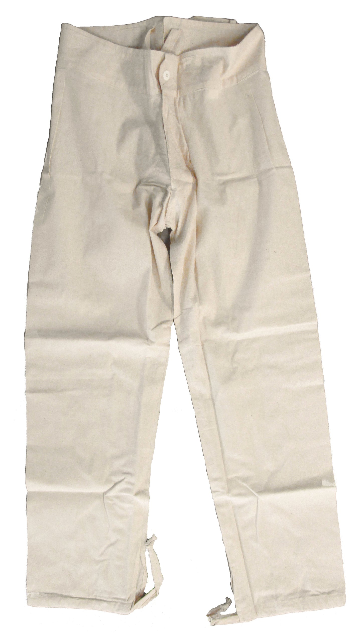 Civil War Era Unbleached Cotton Muslin Underdrawers