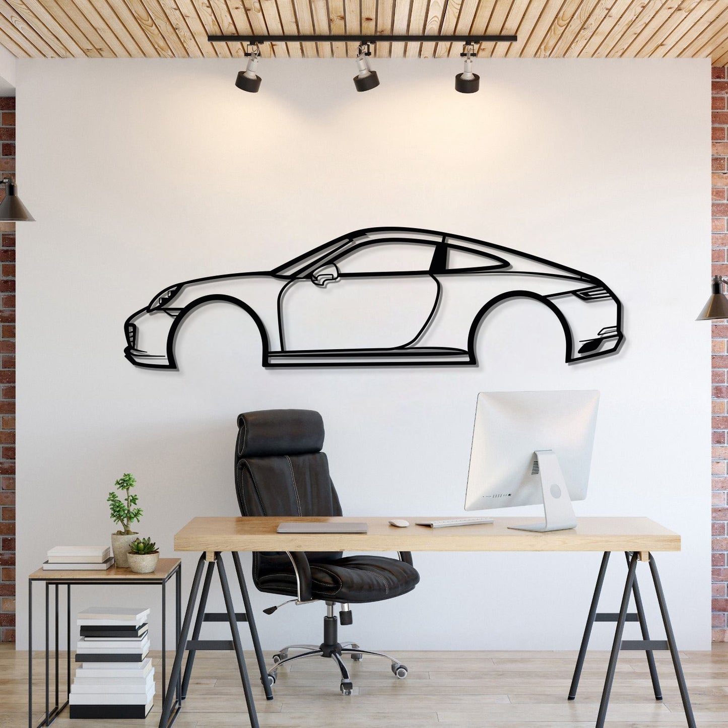 Carrera 911 Metal Car Wall Art - MT0577