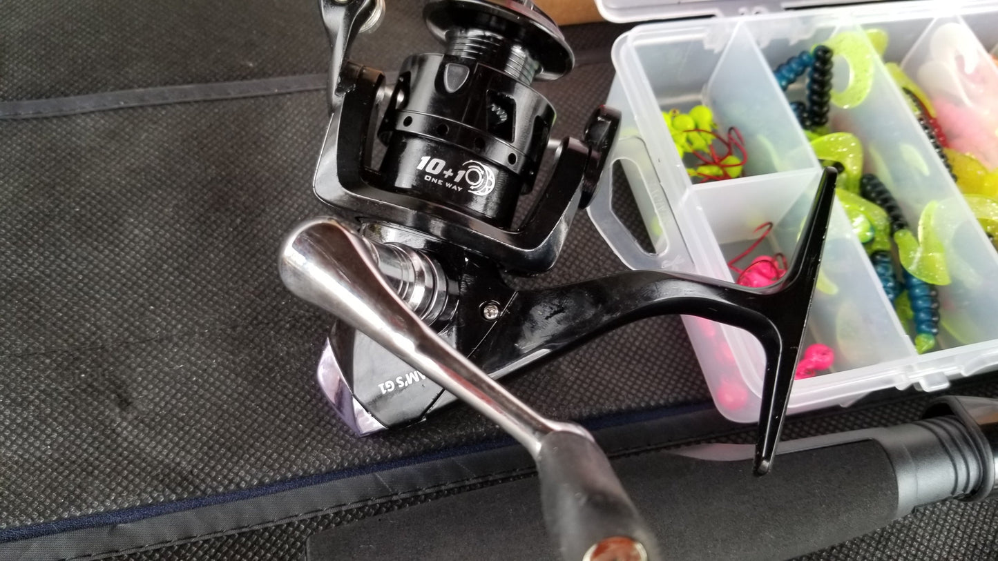 Cam's Complete Kit Signature Series "White Ghost" Titanium 6'6 Rod and Reel Kit