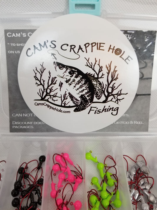 Cam's 60pc. 1/16 Hand Painted Assortment "Nasty Bend Hooks" Jighead Kit