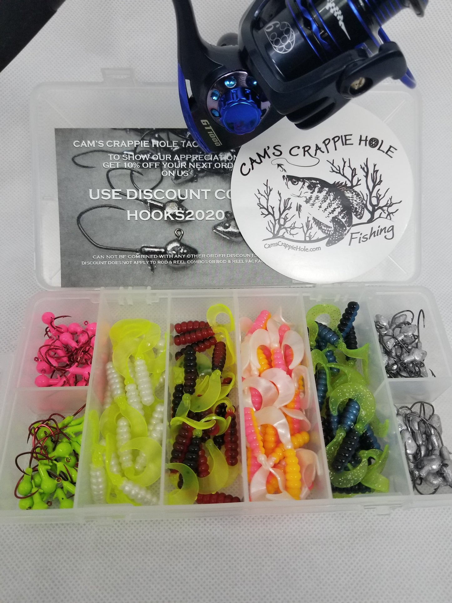 Cam's Complete 6'6" (6 BB Ball Bearing Reel) Magic Stix Curly Tail Combo  Special