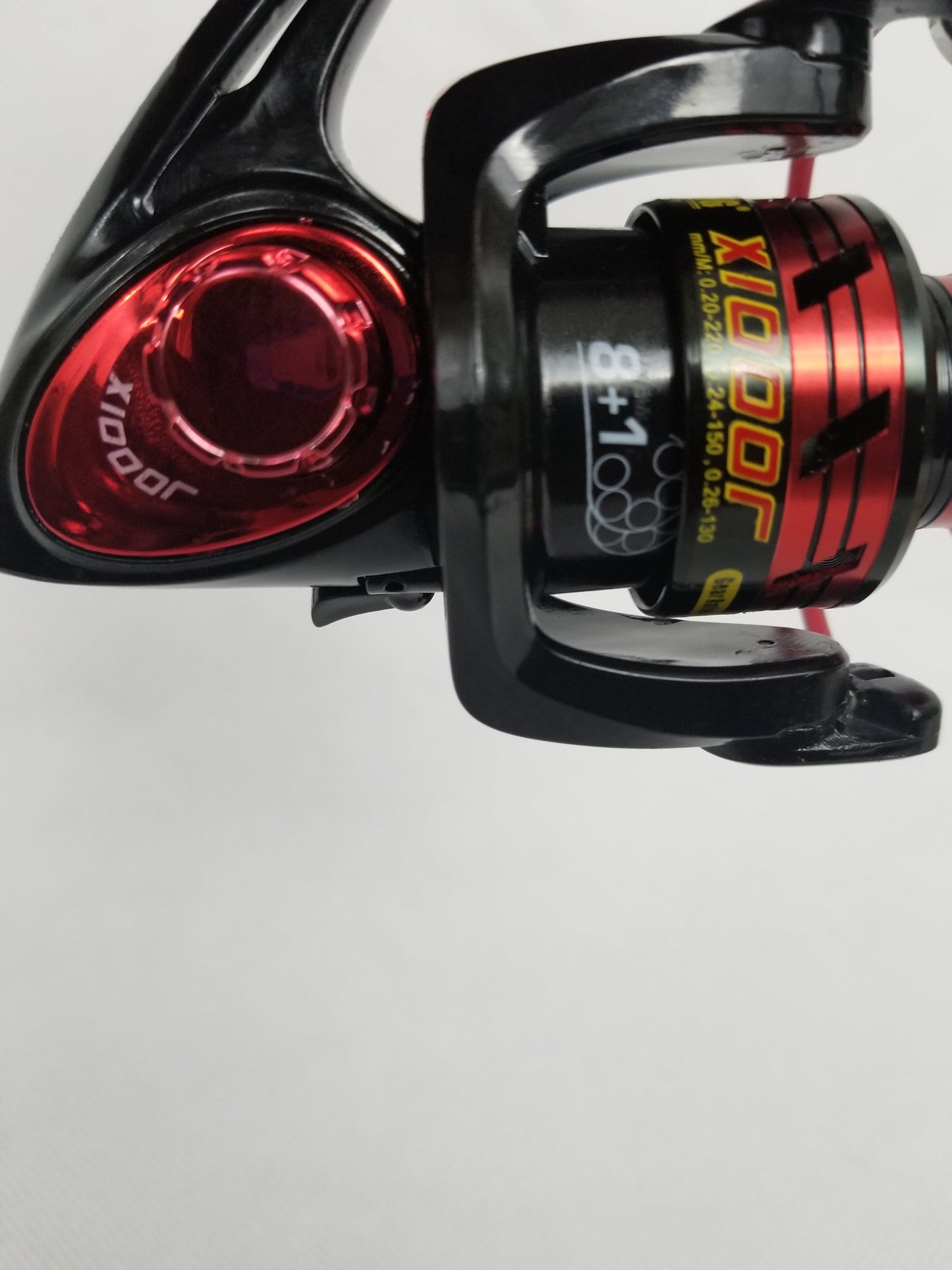 Cam's 6'2"  (8+1) BB Black & Red "War Horse" Magic Stik Rod & Reel Combo