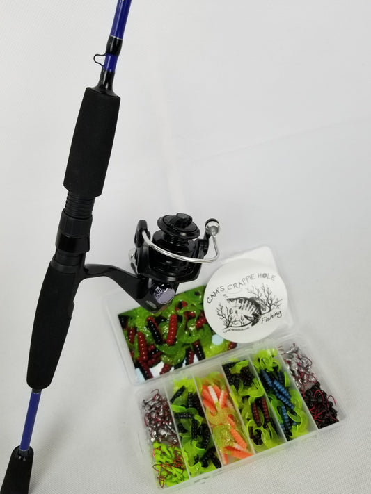 Cam's Complete "Blue Thunder" Titanium 6'6" 10+1 (BB) Ball Bearing Reel Signature Series Curly Tail Combo  Special