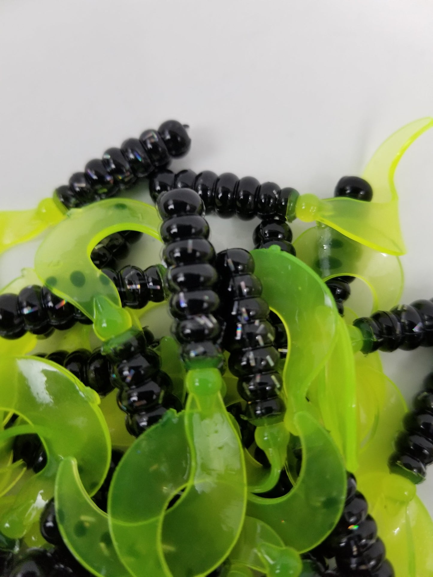 Cam's Complete All Plastic  Curly Tail & Stinger Shad [Hologram Flake] Assortment Package Kit