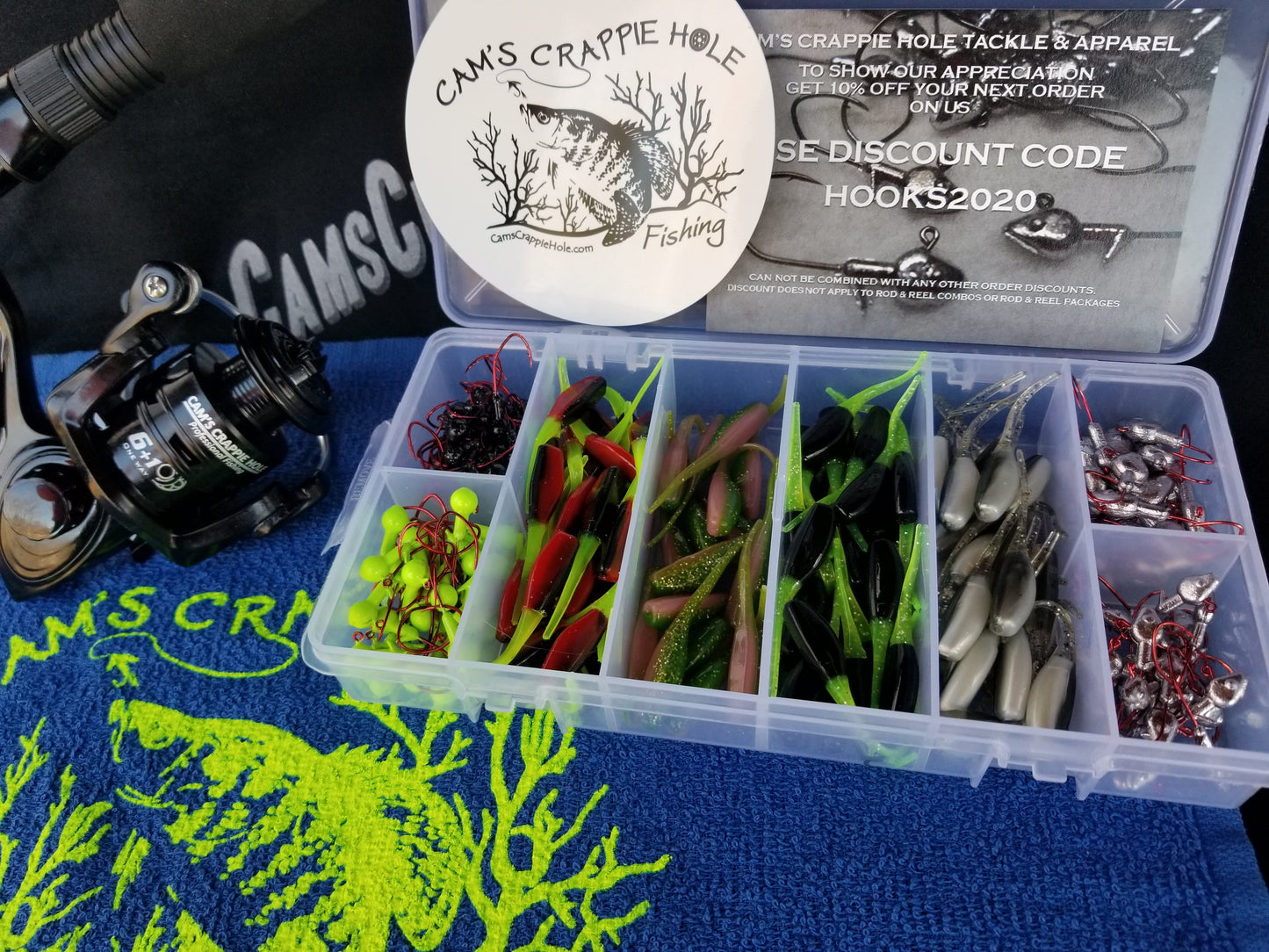 Cam's The Raven Complete 6ft. [BlackBird] Xtralite 7 (BB) Ball Bearing Reel Stinger Shad Combo Special
