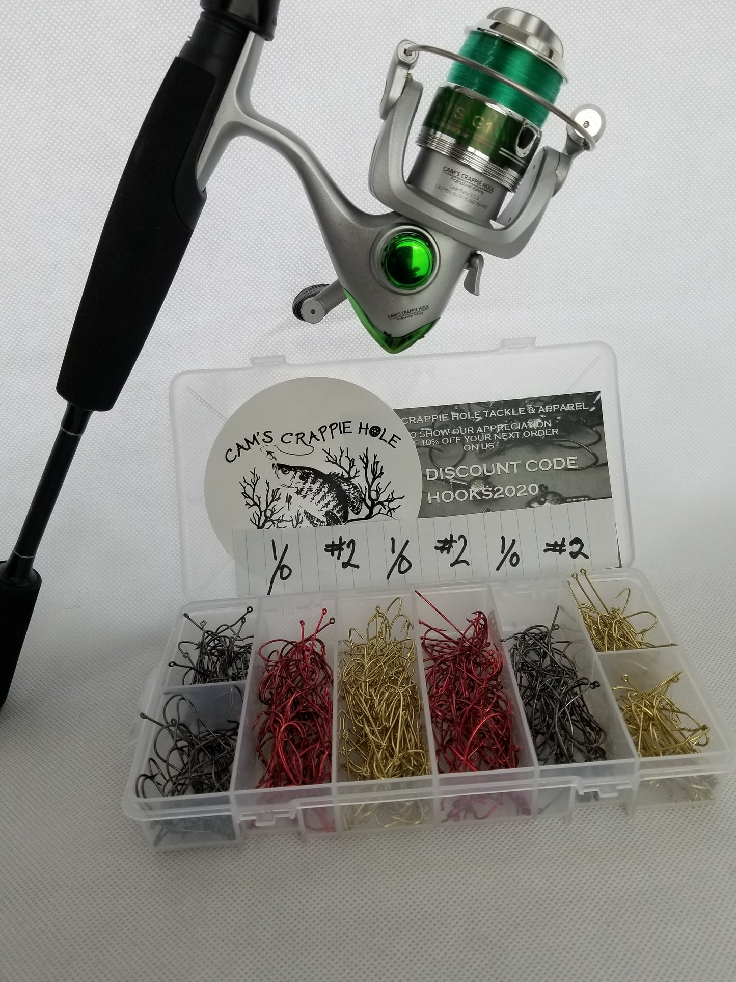 New Cam's "Emerald Split Grip" Live Bait  Assortment 6'0 Combo Kit
