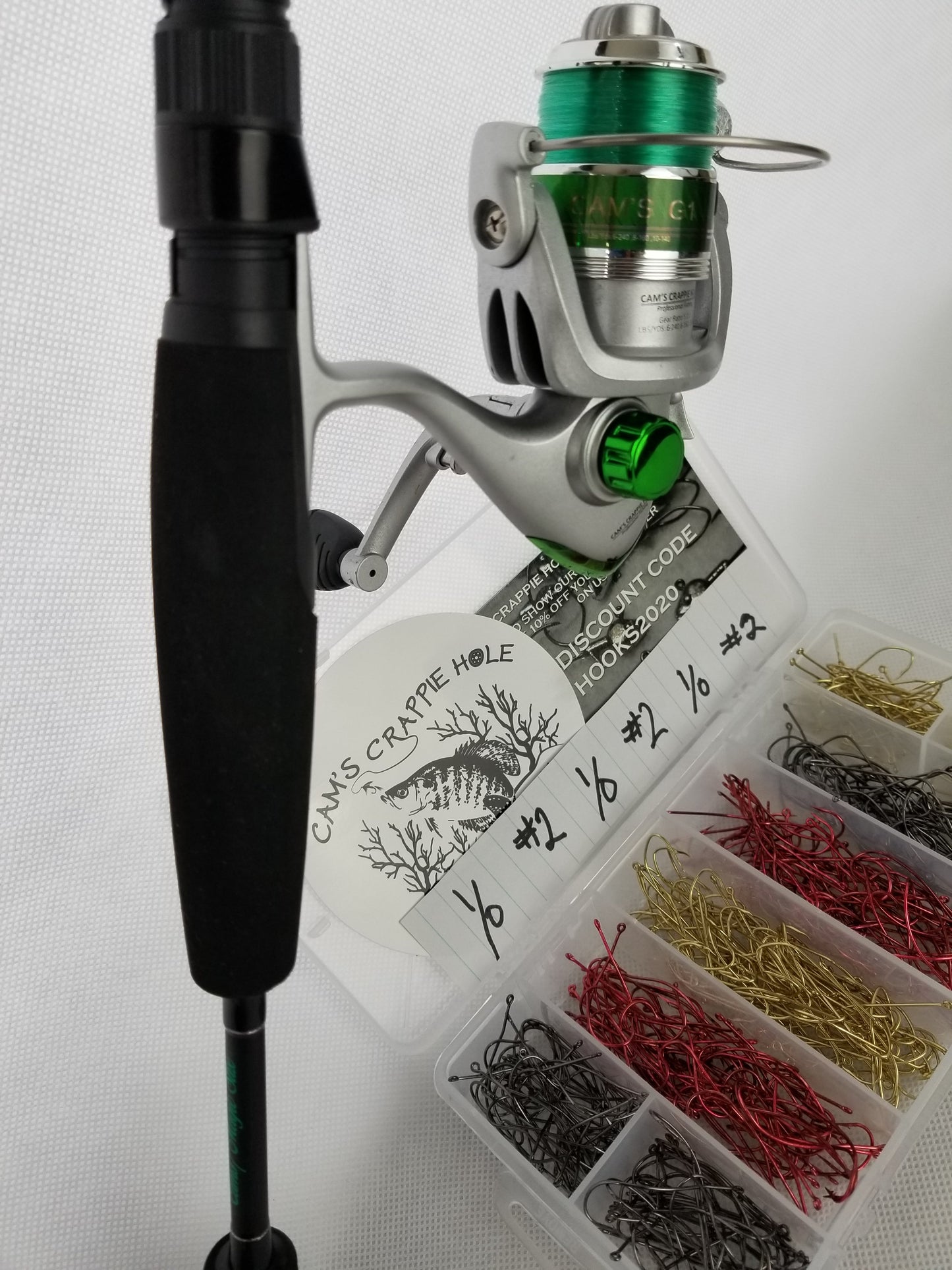New Cam's "Emerald Split Grip" Live Bait  Assortment 6'0 Combo Kit