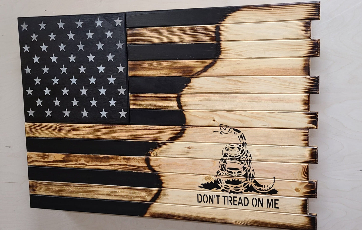Deluxe 3 Compartment Gun Concealment Case (Hybrid American Flag Designs)