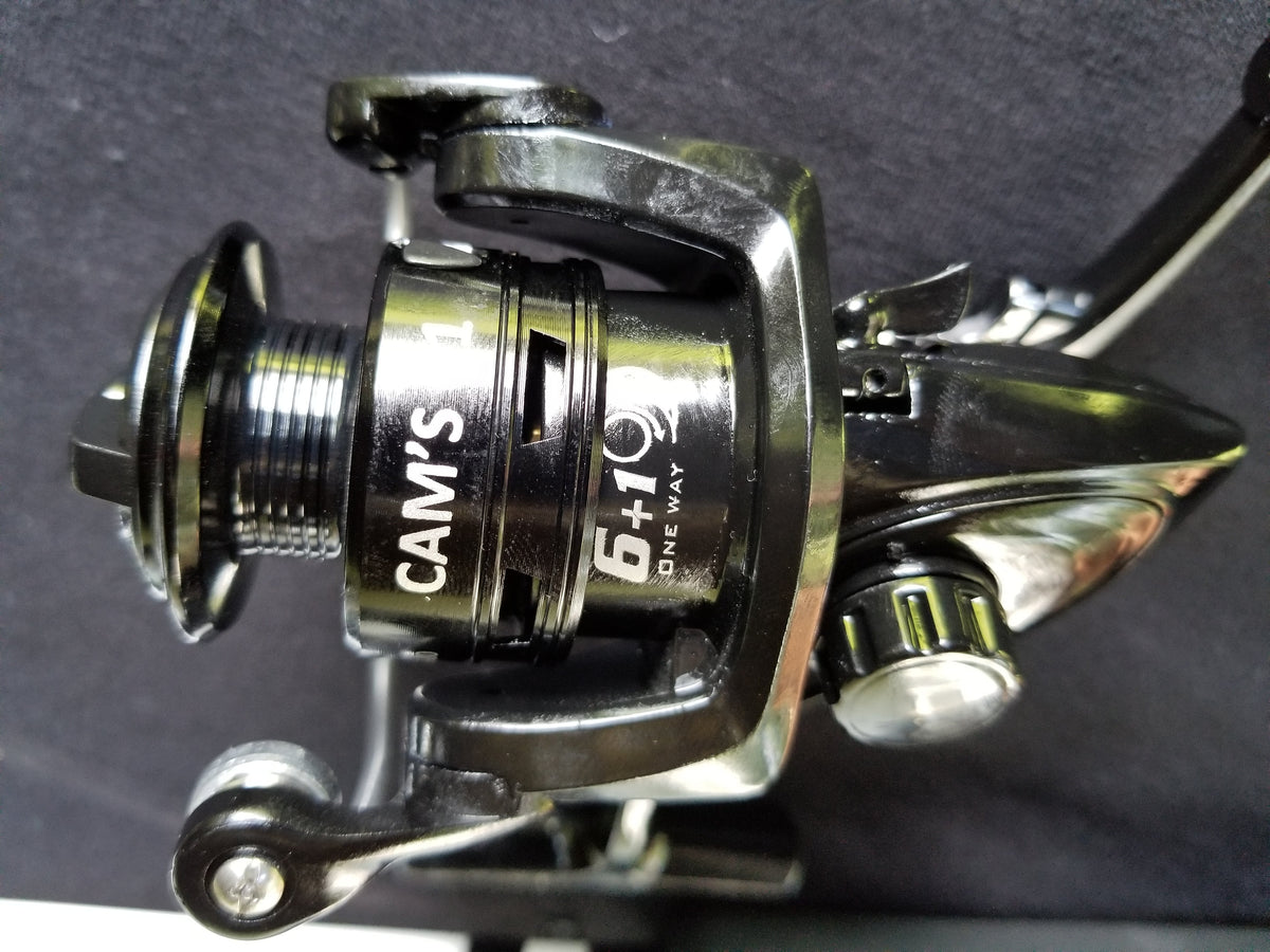 Cam's 10ft. 2pc. Yaannk Stik + 7 (BB)  Cam's Xtralite Reel + Plastics and Hooks Kit