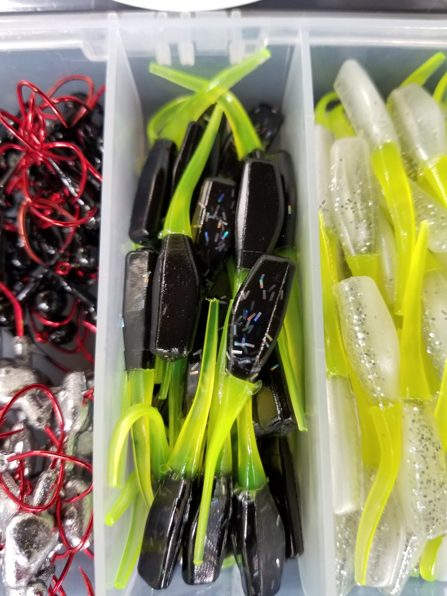 Cam's 10ft. 2pc. Yaannk Stik + 7 (BB)  Cam's Xtralite Reel + Plastics and Hooks Kit