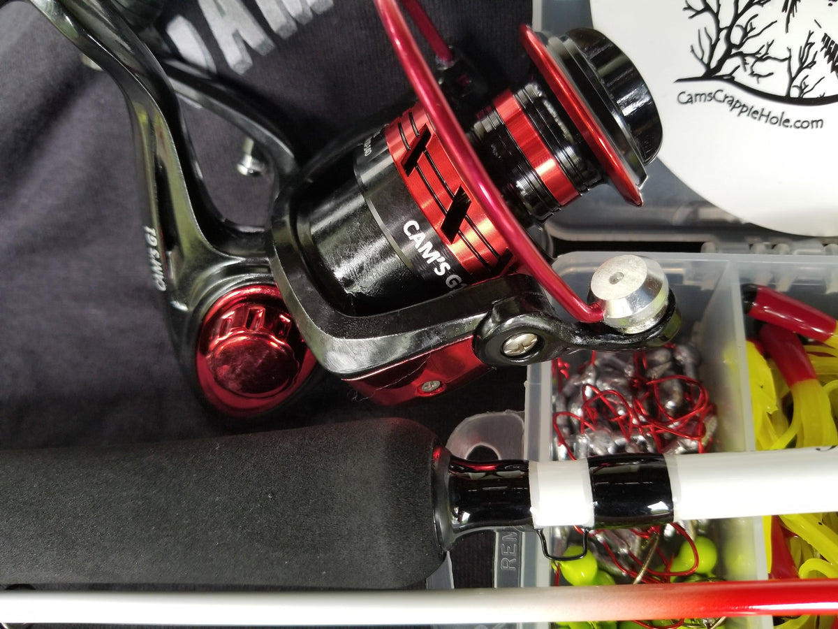 Cam's 9ft Yaannk Stick Combo Rod and Reel Tri-Color Tube Kit