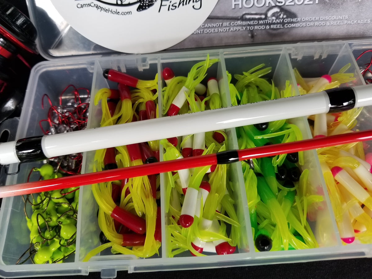 Cam's 9ft Yaannk Stick Combo Rod and Reel Tri-Color Tube Kit