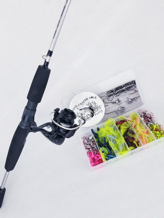 Cam's Complete 6'6" "Silver Stallion"  6+1 (BB) Ball Bearing Reel Signature Series Curly Tail Combo  Special