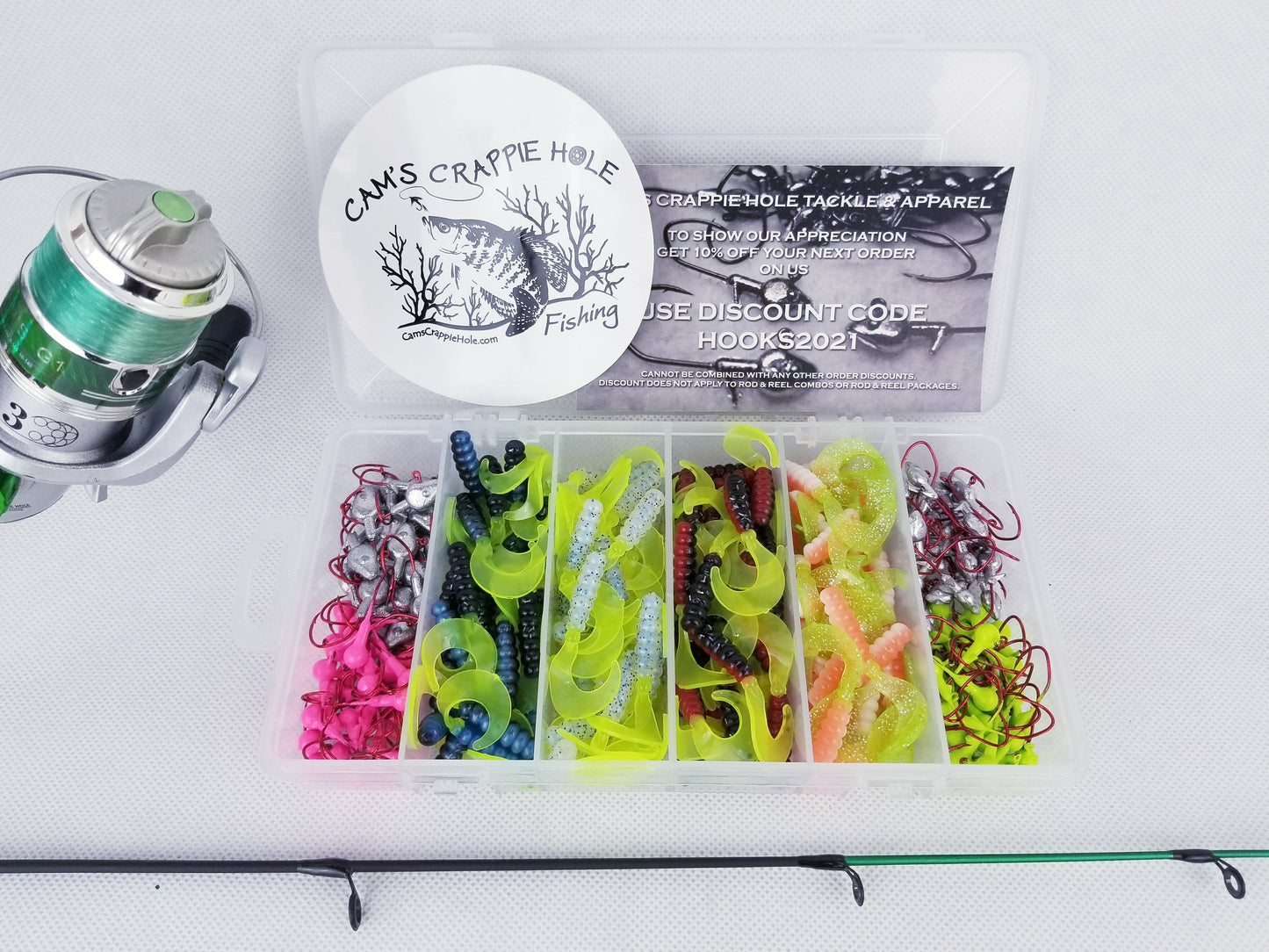 Cam's "CRAPPIE KILLER" Emerald Nasty Stik  MicroLite Rod and Reel KIT