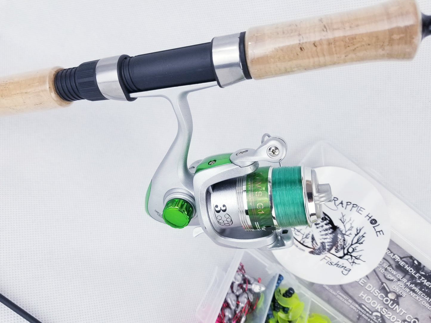 Cam's "CRAPPIE KILLER" Emerald Nasty Stik  MicroLite Rod and Reel KIT