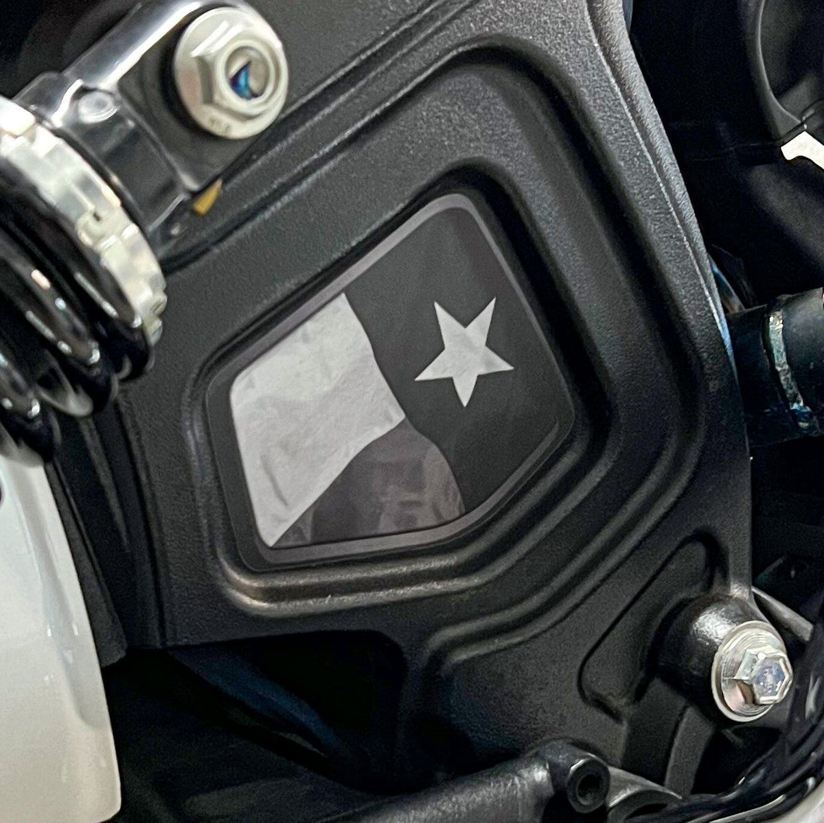Indian Scout Mid-Frame Insert - Texas Flag
