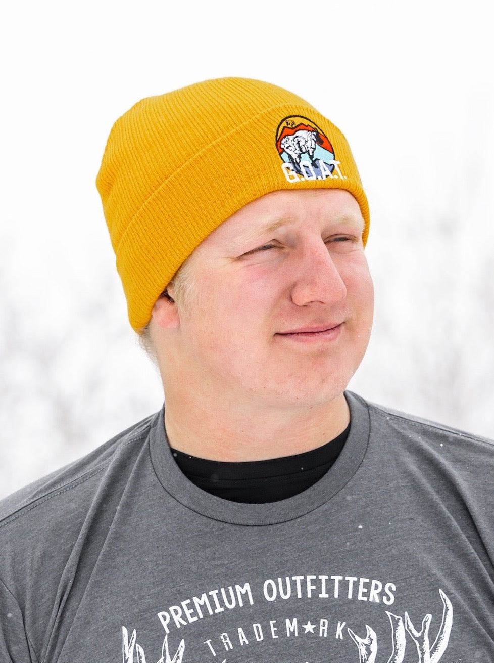 Goat Sustainable Rib Knit Beanie