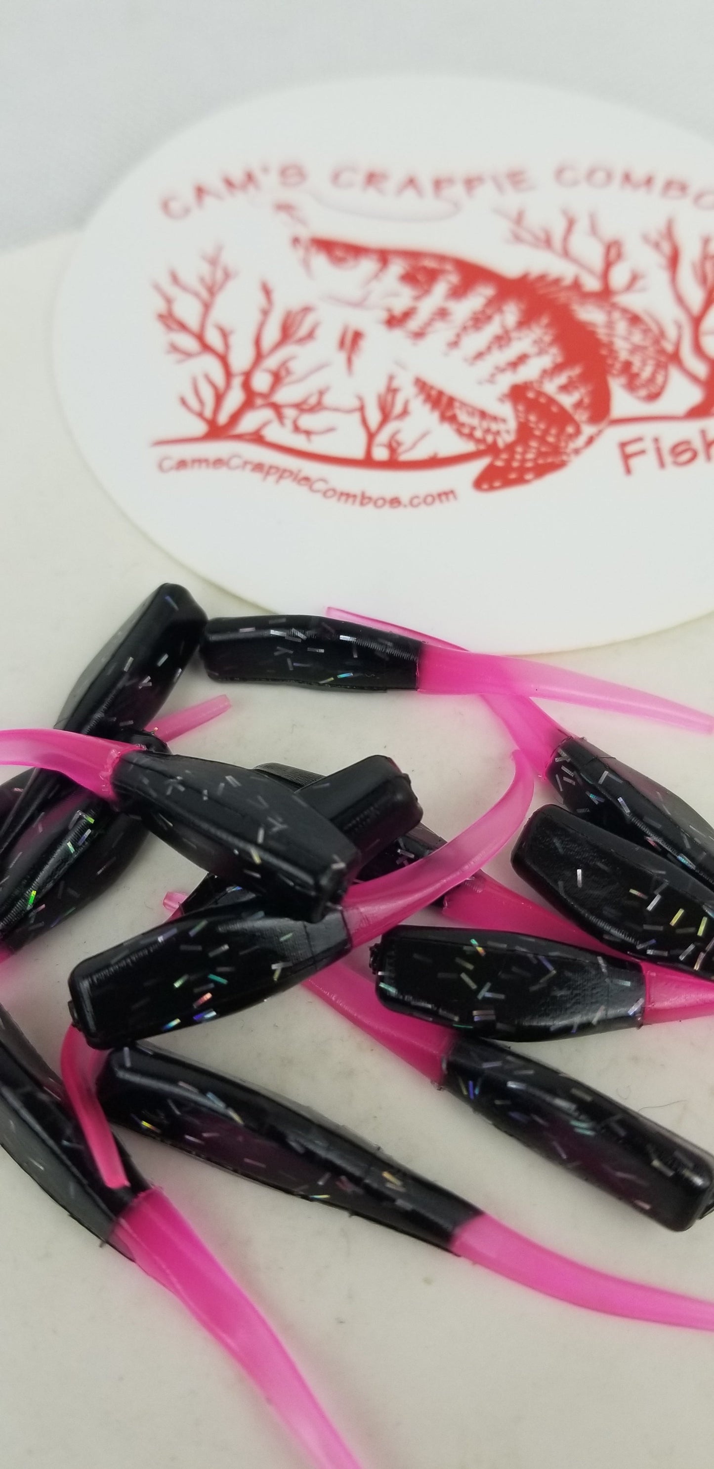 CAM'S 100pc 2" BLAZE HOLOGRAM FLAKE STINGER SHAD JIG (EXCLUSIVE)
