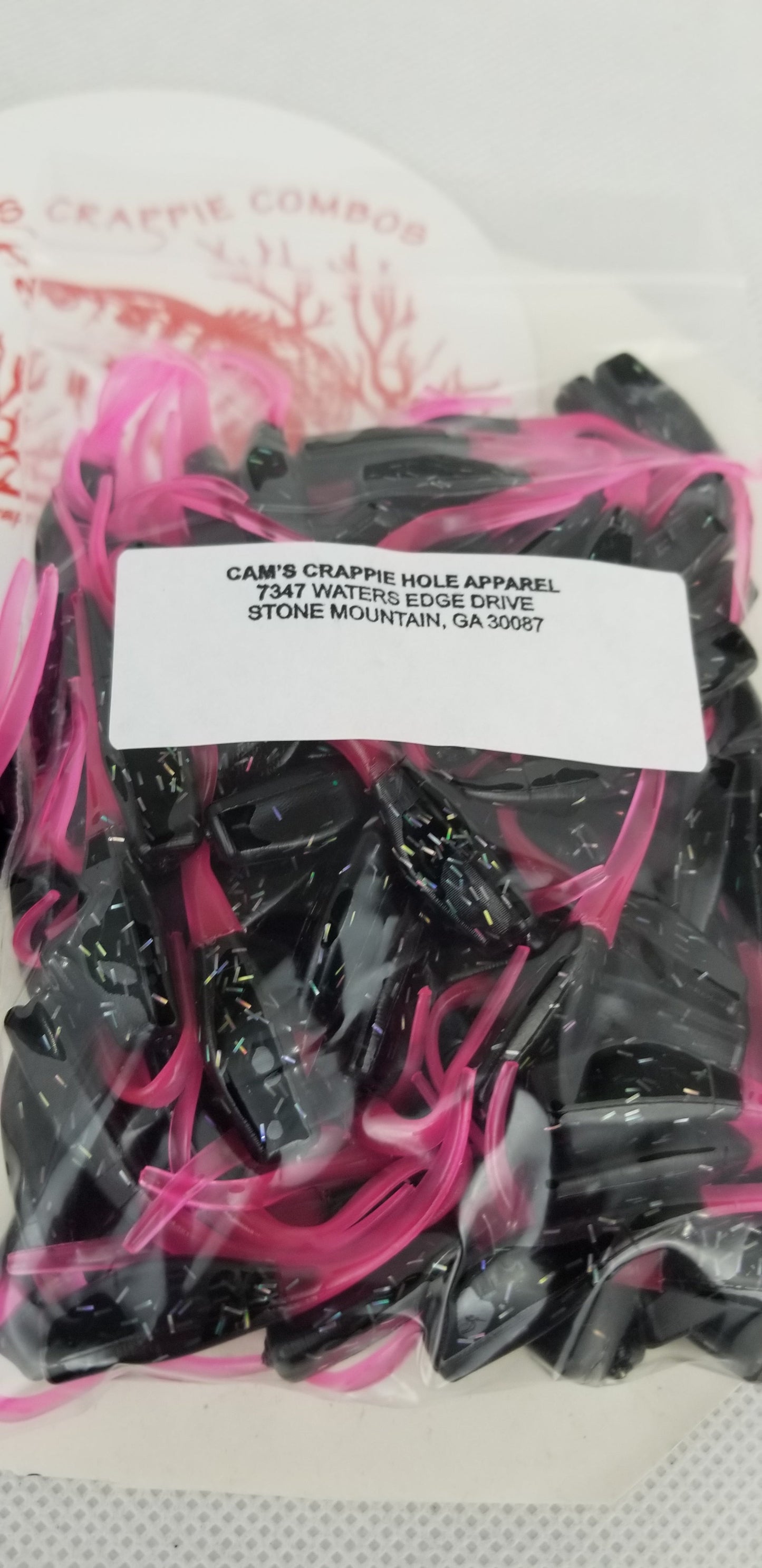 CAM'S 100pc 2" BLAZE HOLOGRAM FLAKE STINGER SHAD JIG (EXCLUSIVE)