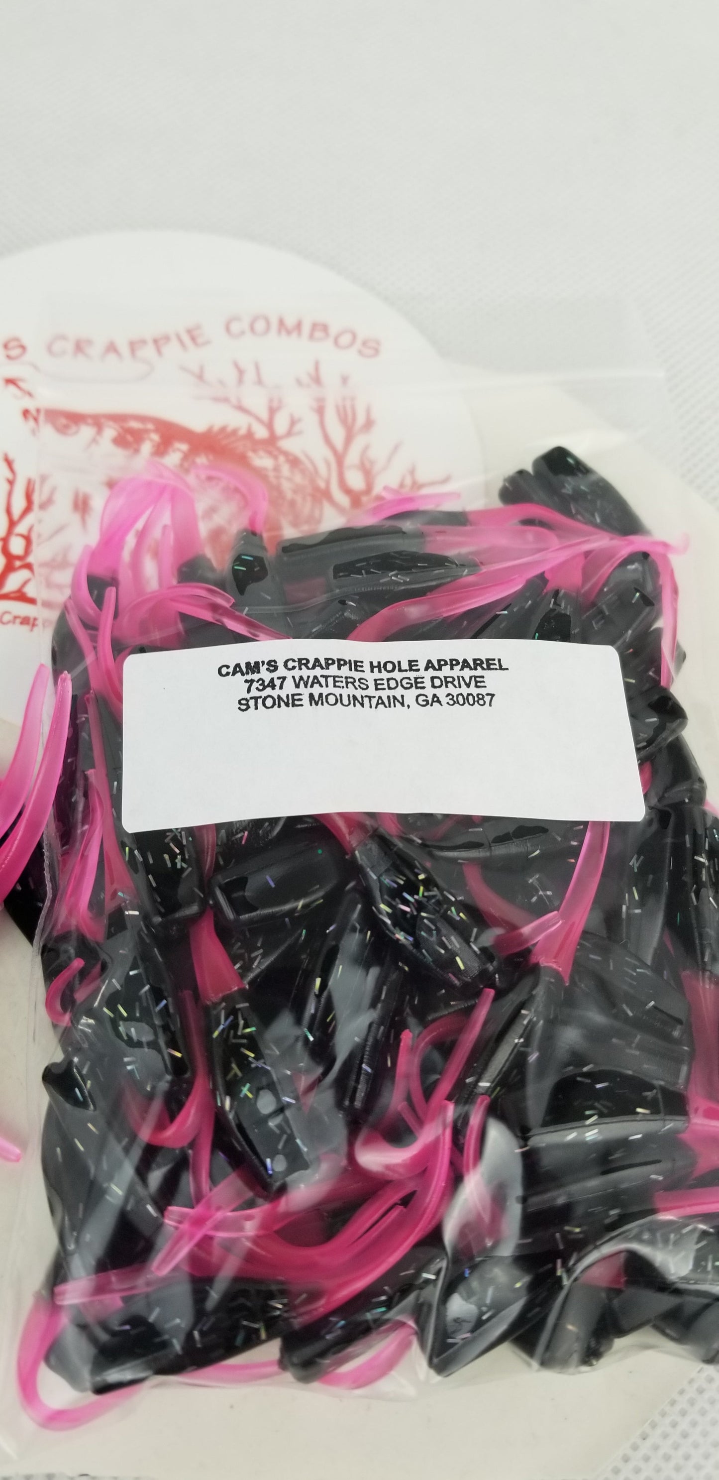 CAM'S 100pc 2" BLAZE HOLOGRAM FLAKE STINGER SHAD JIG (EXCLUSIVE)