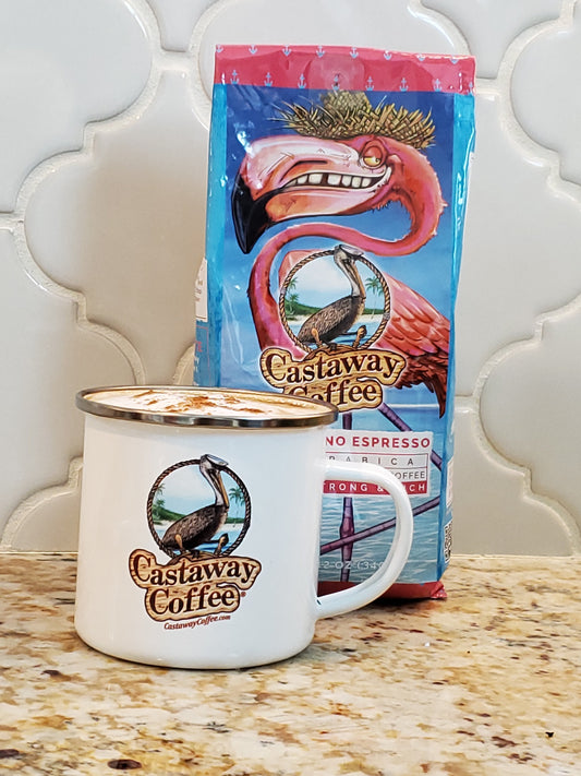 12oz Camp Coffee mug.