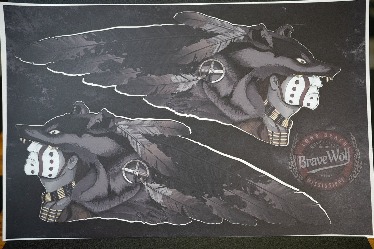 CLEARANCE -The Black Wolf - Dark-Universal Tank Decals
