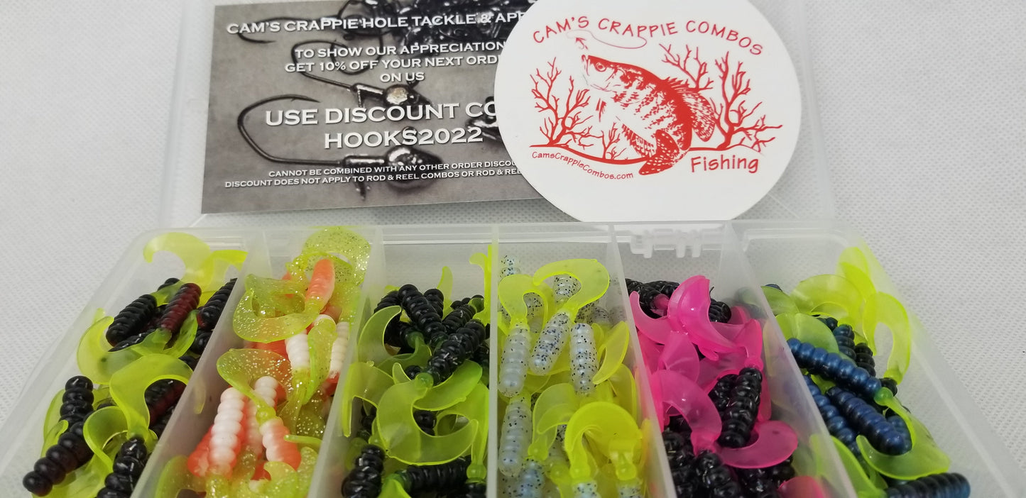 Cam's Complete All Plastic  Curly Tail [Hologram Flake] Assortment Package Kit