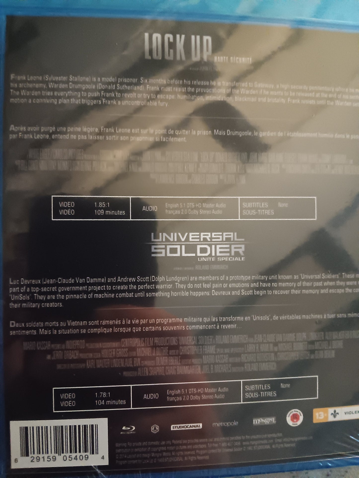 Universal Soldier / Lock Up (Two-Disc Double Feature) [Blu-ray]