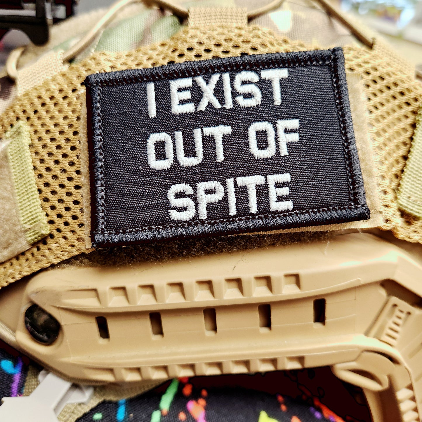 As Seen on Socials - I Exist Out of Spite - 2x3 Patch - Multiple Variants