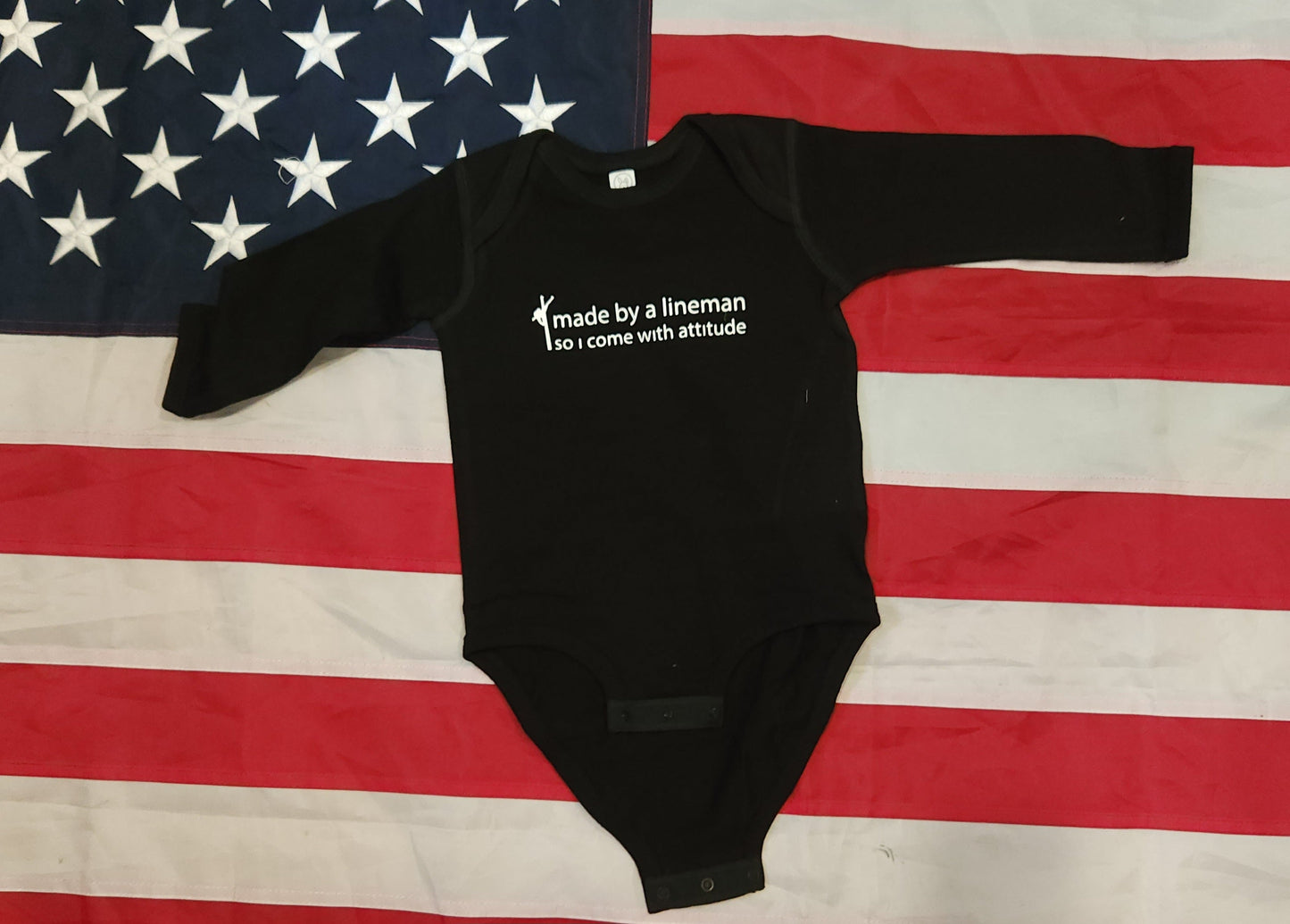 Made By A Lineman Onesie